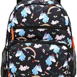 Unicorn Print Kids Backpack - Navy​